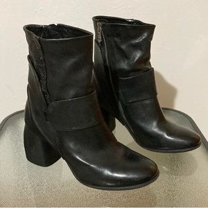 A.S.98 Black boots 2.5in heel